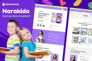 Mua Narakido - Kids Bookstore Elementor Template Kit giá rẻ