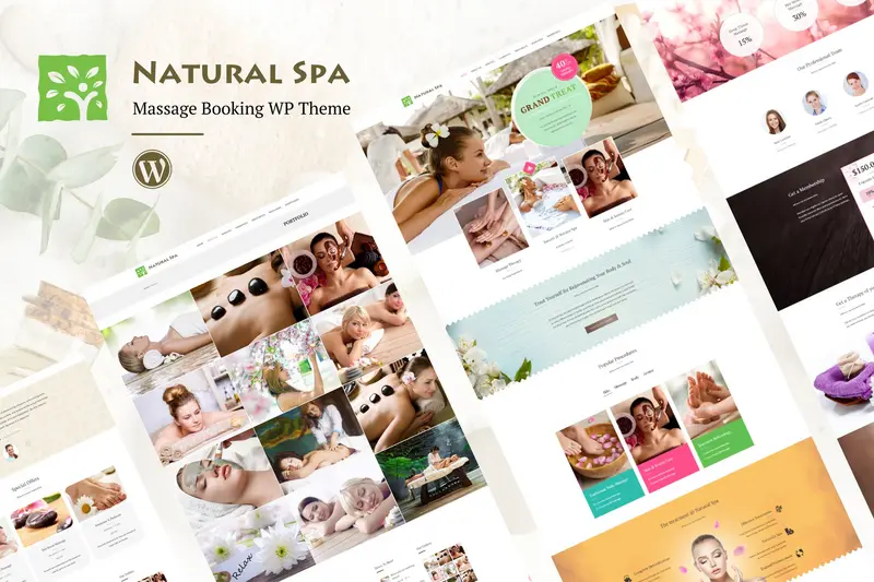 Mua Natural Spa - Massage Booking Wordpress Theme giá rẻ