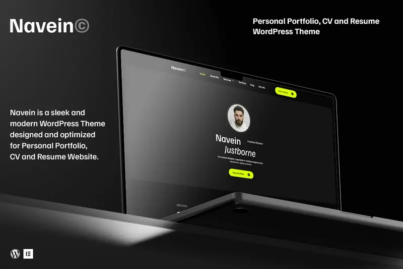 Mua Navein - Personal Portfolio WordPress Theme giá rẻ