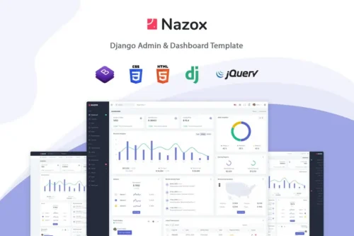 Mua Nazox - Django Admin & Dashboard Template giá rẻ