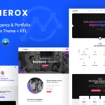 Nerox – Agency & Portfolio WordPress Theme + RTL