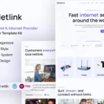 Netlink – Broadband & Internet Provider Elementor Template Kit