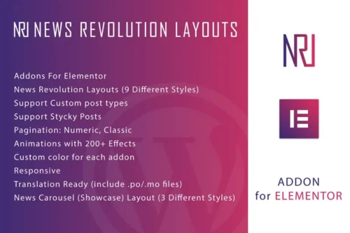 Mua News Revolution Layouts for Elementor Plugin giá rẻ