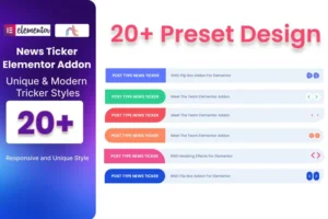 Mua News Ticker Addon For Elementor giá rẻ