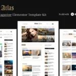 NewsAtlas  – News & Magazine Elementor Template Kit