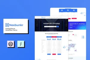 Mua Nexbunker - Hosting/Server WordPress Theme + WHMCS giá rẻ