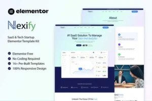 Mua Nexify - SaaS & Tech Startup Elementor Template Kit giá rẻ