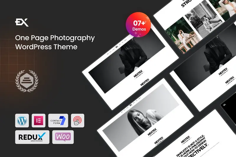 Mua Nextex - One Page Photography WordPress Theme giá rẻ