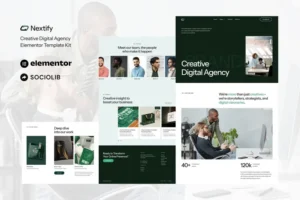 Mua Nextify - Creative Digital Agency & Portfolio Elementor Template Kit giá rẻ