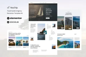 Mua NexTrip - Travel Guide & Agency Elementor Template Kit giá rẻ