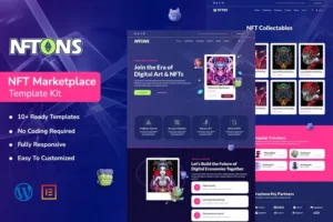 Mua NFTONS - NFT Service & Crypto Currency Elementor Template Kit giá rẻ