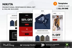 Mua Nikita - Promotional Email Templates Set giá rẻ