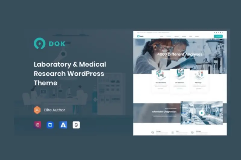 Mua Ninedok - Laboratory & Research WordPress Theme giá rẻ