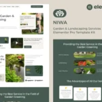 Niwa – Garden & Landscaping Services Elementor Pro Template Kit