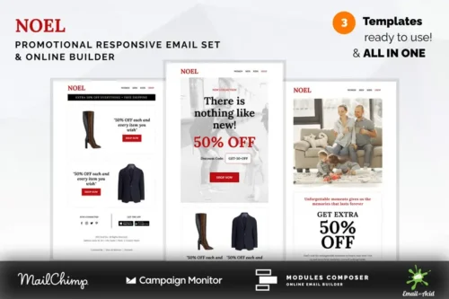 Mua Noel - Promotional Email Templates Set giá rẻ