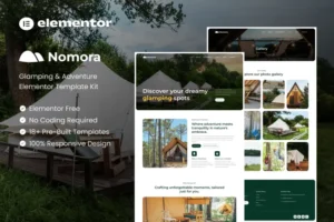Mua Nomora - Glamping & Adventure Elementor Template Kit giá rẻ