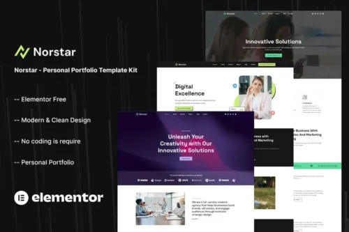 Mua Norstar - Personal Portfolio Template Kit giá rẻ