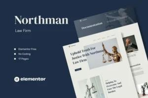 Mua Northman - Law Firm Elementor Template Kit giá rẻ