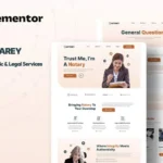 Notarey – Notary Public & Legal Services Elementor Template Kit