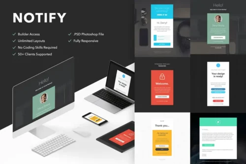 Mua Notify - 6 Emails + Themebuilder Access giá rẻ