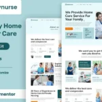 Novnurse – Elderly & Senior Care Services Elementor Template Kit