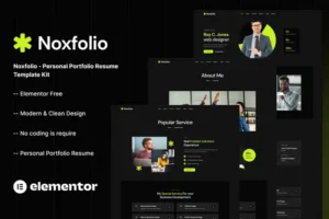 Mua Noxfolio - Personal Portfolio Resume Elementor Template Kit giá rẻ