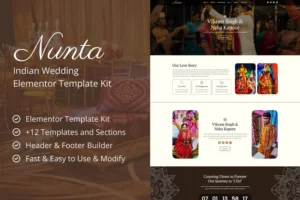 Mua Nunta - Cultural Wedding Elementor Template Kit giá rẻ