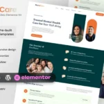NuraCare – Mental Health Clinic Elementor Template Kit