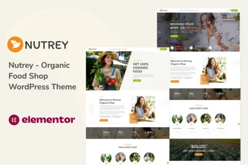Mua Nutrey - Organic Food Shop WordPress Theme giá rẻ