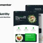 Nutrithy – Healthy Food & Nutrition Elementor Template Kit