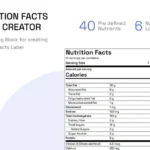 Nutrition Facts Label Creator (Gutenberg Block)