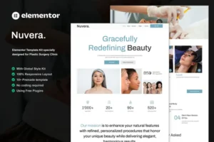 Mua Nuvera - Plastic Surgery Clinic Elementor Template Kit giá rẻ