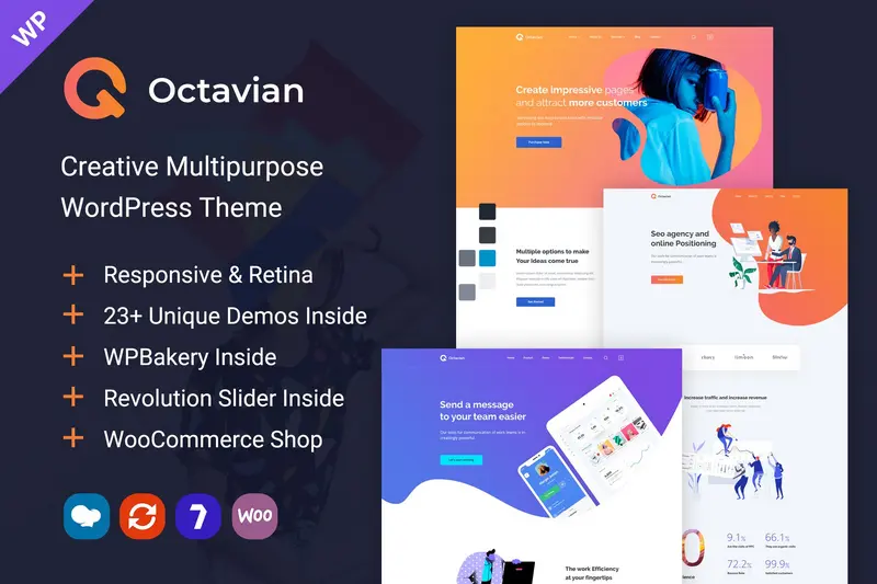 Mua Octavian - Creative Multipurpose WordPress Theme giá rẻ