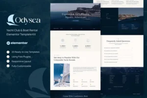 Mua Odysea - Yacht Club & Boat Rental Elementor Template Kit giá rẻ