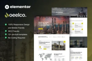 Mua Oeelco - Oil Company & Industrial Elementor Template Kit giá rẻ