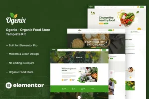 Mua Ogenix - Organic Food Store Elementor Template Kit giá rẻ