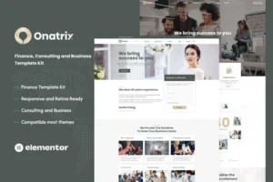 Mua Onatrix - Finance Consulting & Business Elementor Template Kit giá rẻ