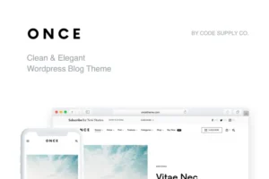 Mua Once - Clean & Elegant WordPress Blog Theme giá rẻ