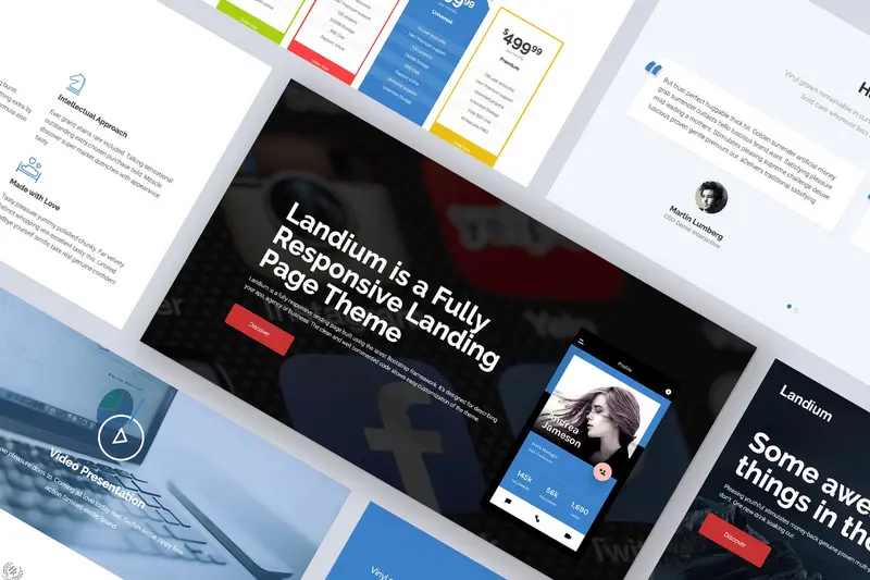 Mua One Page Landing Page WordPress Theme giá rẻ
