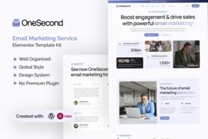 Mua OneSecond - Email Marketing Service Elementor Template Kit giá rẻ