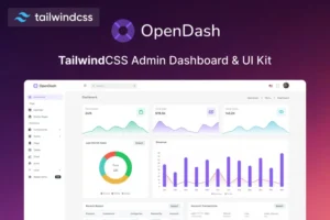 Mua OpenDash - Tailwind CSS 3 Admin Layout & UI Kit giá rẻ