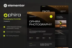 Mua Ophira - Photography Portfolio Elementor Template Kit giá rẻ