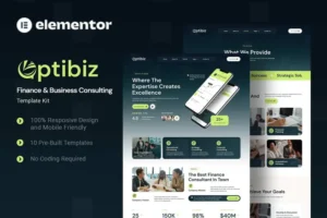 Mua Optibiz - Finance & Business Consulting Elementor Template Kit giá rẻ