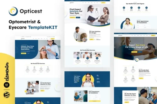 Mua Opticest - Optometrist & Eyecare Elementor Template Kit giá rẻ