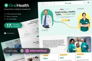 Mua OralHealth - Dental Clinic & Medical Elementor Template Kit giá rẻ