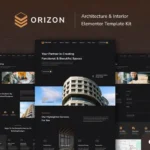Orizon – Architecture & Interior Design Elementor Template Kit
