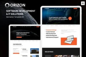 Mua Orizon - Software Development & IT Solutions Elementor Template Kit giá rẻ