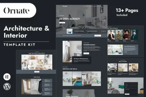 Mua Ornate - Architecture & Interior Design Elementor Template Kit giá rẻ