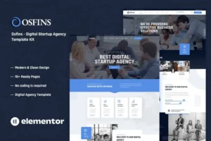 Mua Osfins - Digital Startup Agency Elementor Template Kit giá rẻ