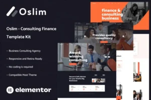 Mua Oslim - Consulting Finance Elementor Template Kit giá rẻ